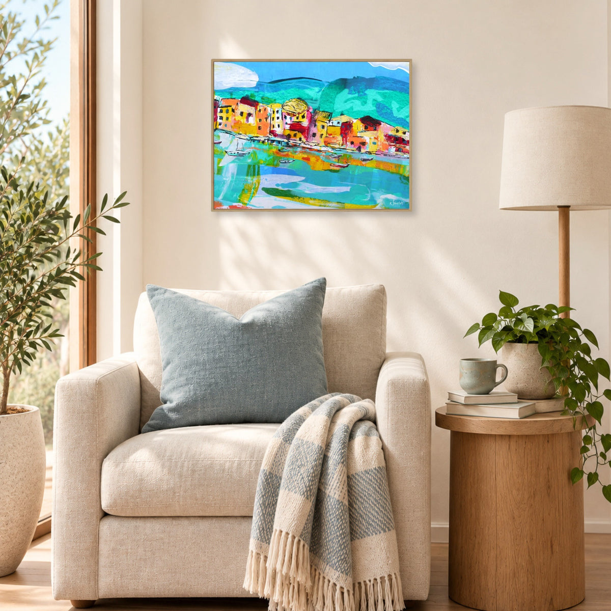 Amalfi Drift | Abstract Canvas Art Print