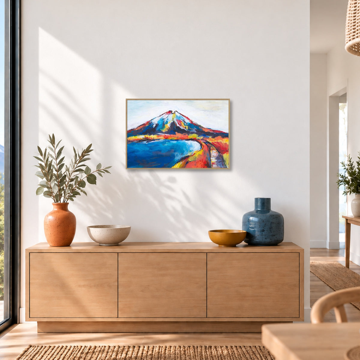 Blue Exhale | Colourful Canvas Art Print
