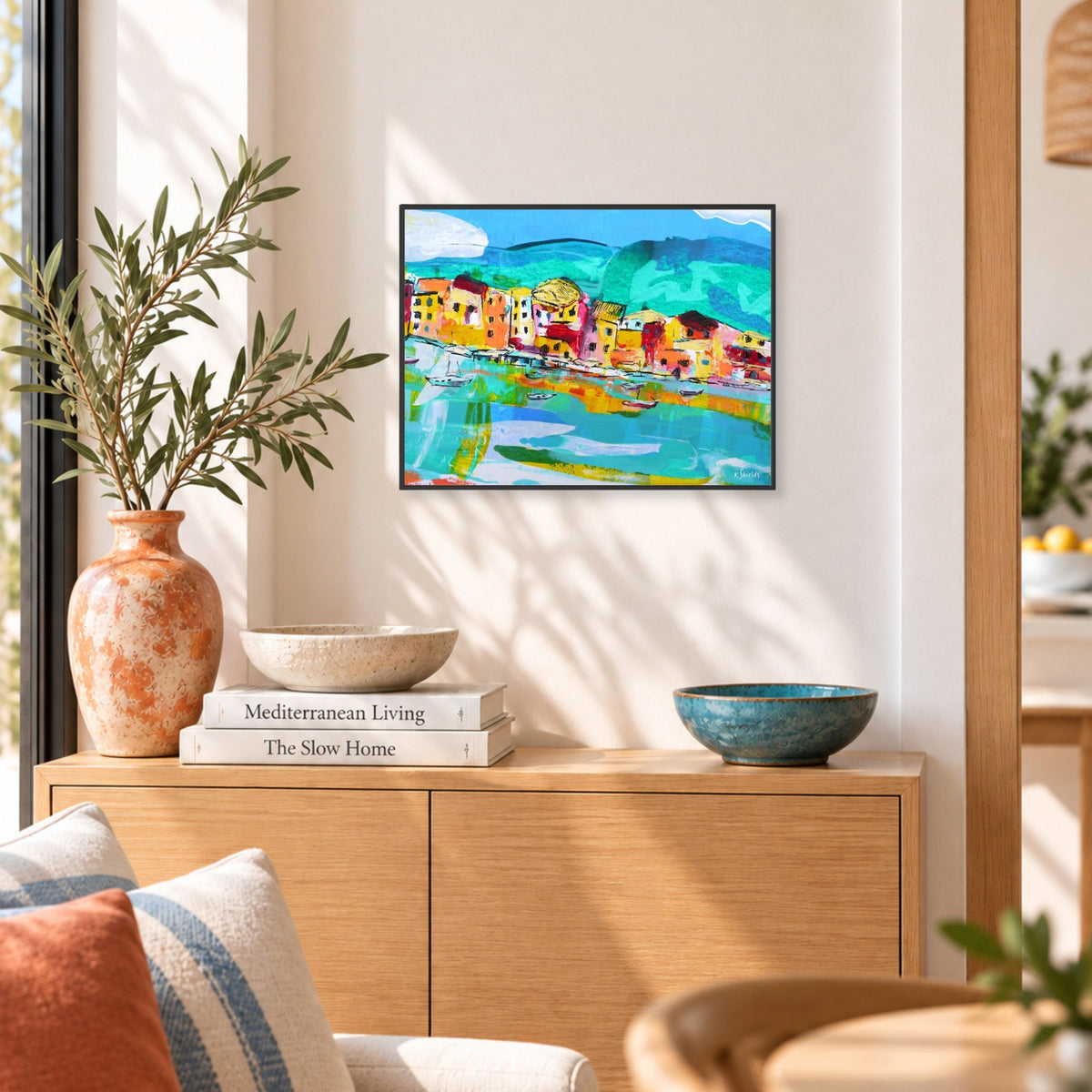 Amalfi Drift | Abstract Canvas Art Print