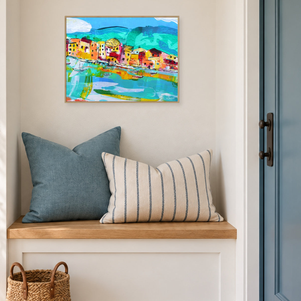 Amalfi Drift | Abstract Canvas Art Print