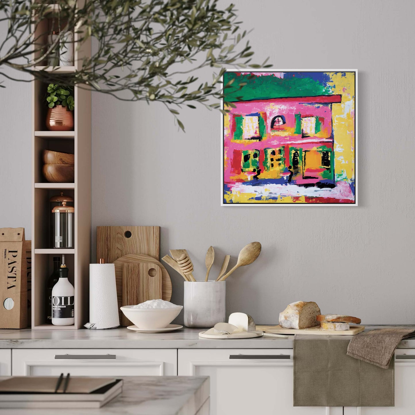 Cafe Rosé Canvas Art Print