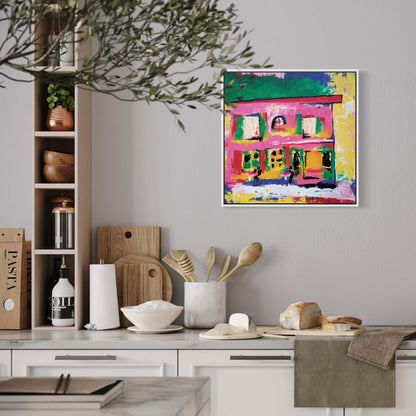 Cafe Rosé Canvas Art Print