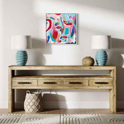Floaty Boat Canvas Art Print