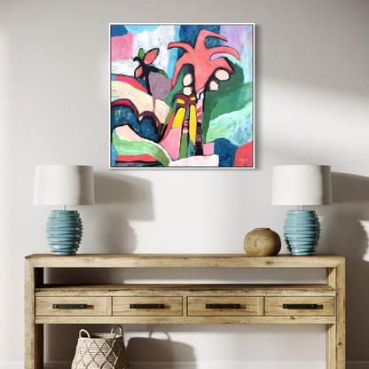 Pink Coconuts Canvas Art Print