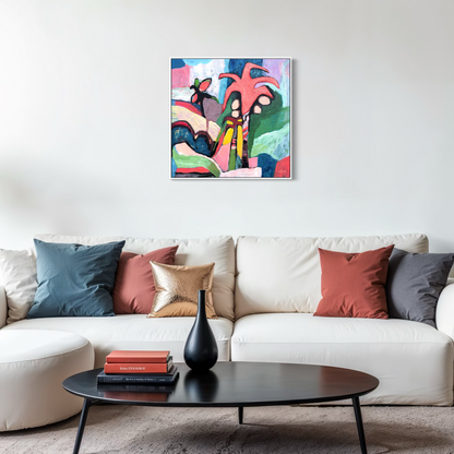 Pink Coconuts Canvas Art Print
