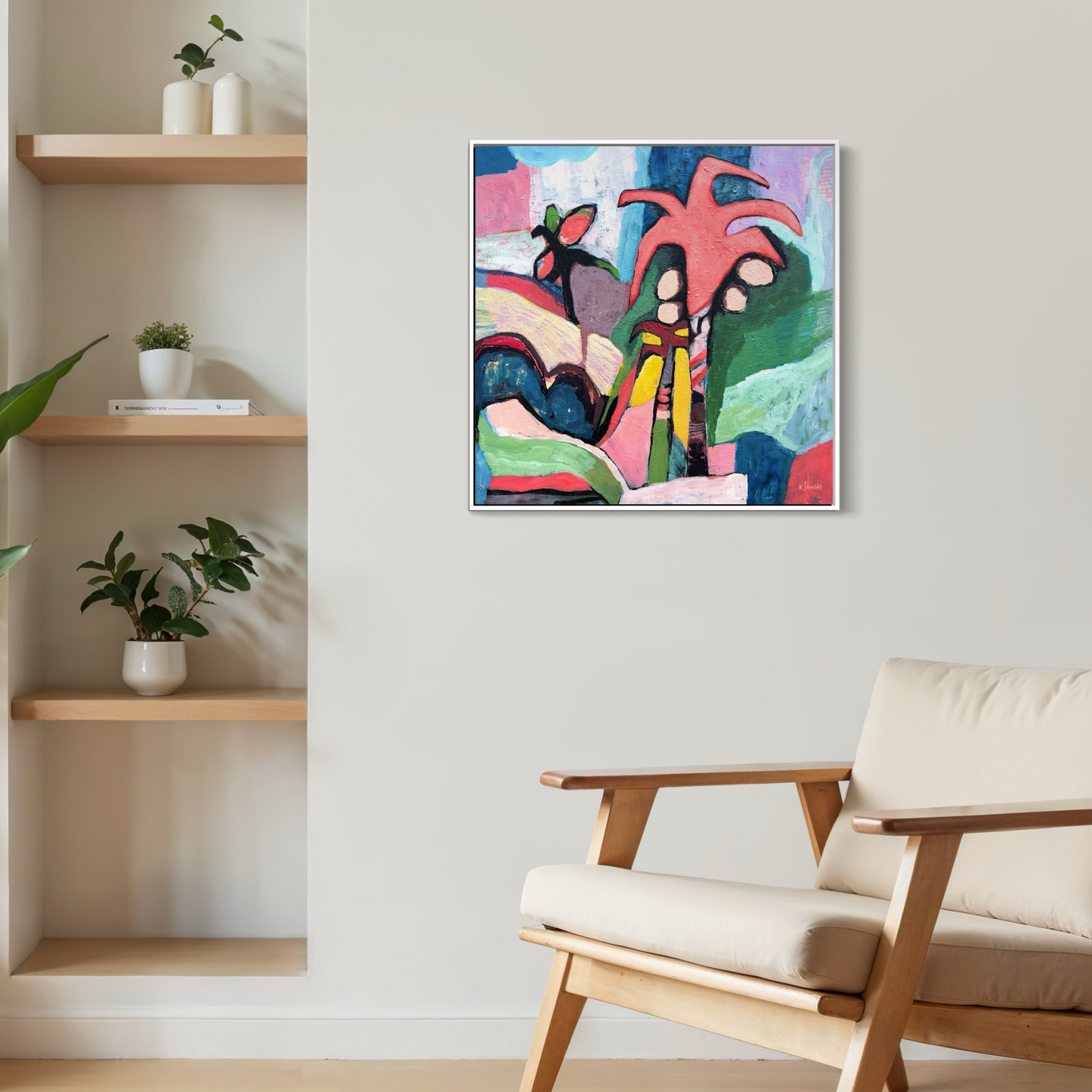 Pink Coconuts Canvas Art Print