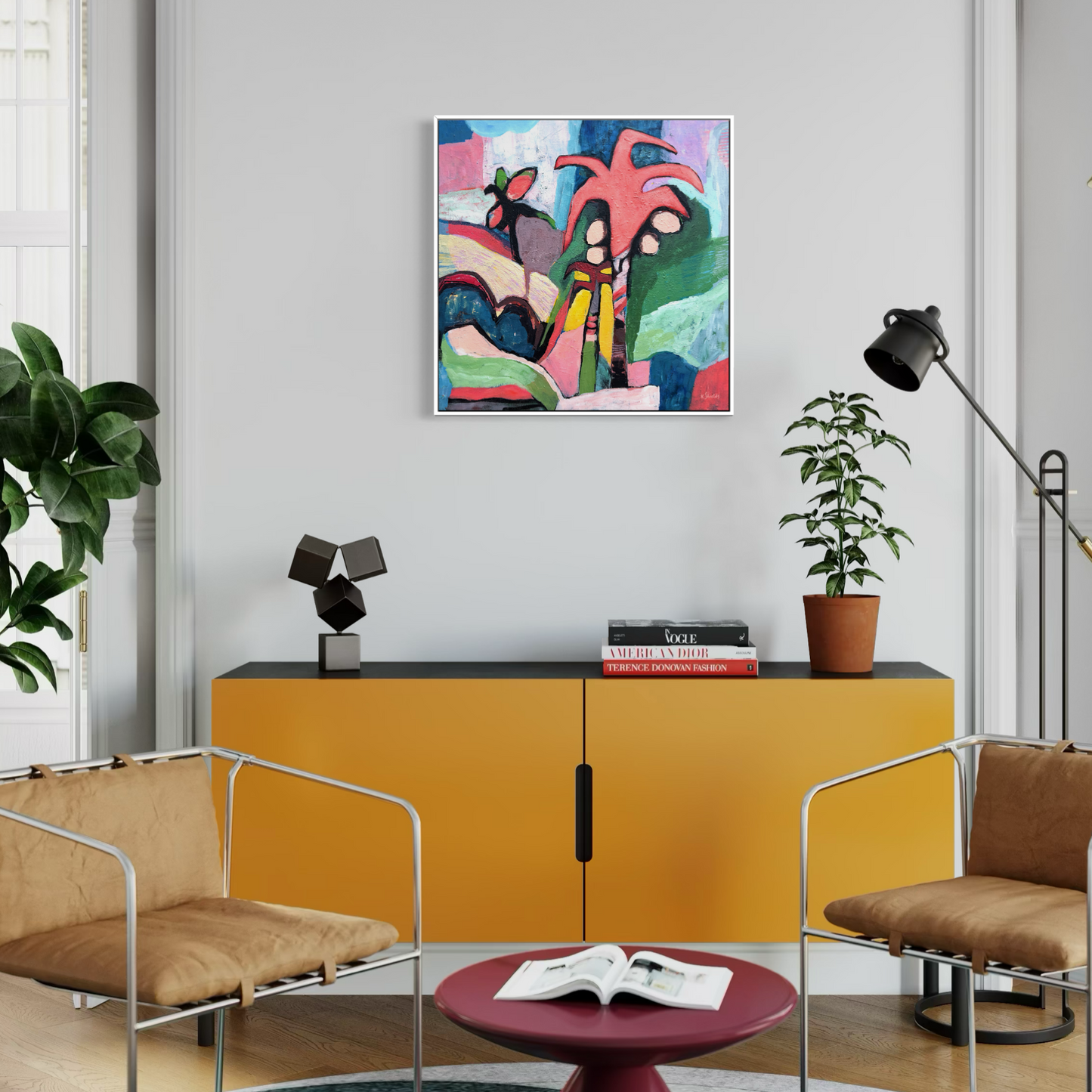 Pink Coconuts Canvas Art Print