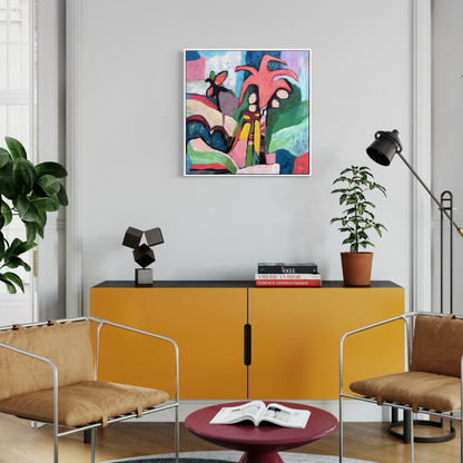 Pink Coconuts Canvas Art Print